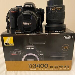 Nikon D3400 Black with 18-55mm Lens